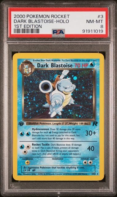 Dark Blastoise shops 2000 Pokemon Rocket Holo Psa 8