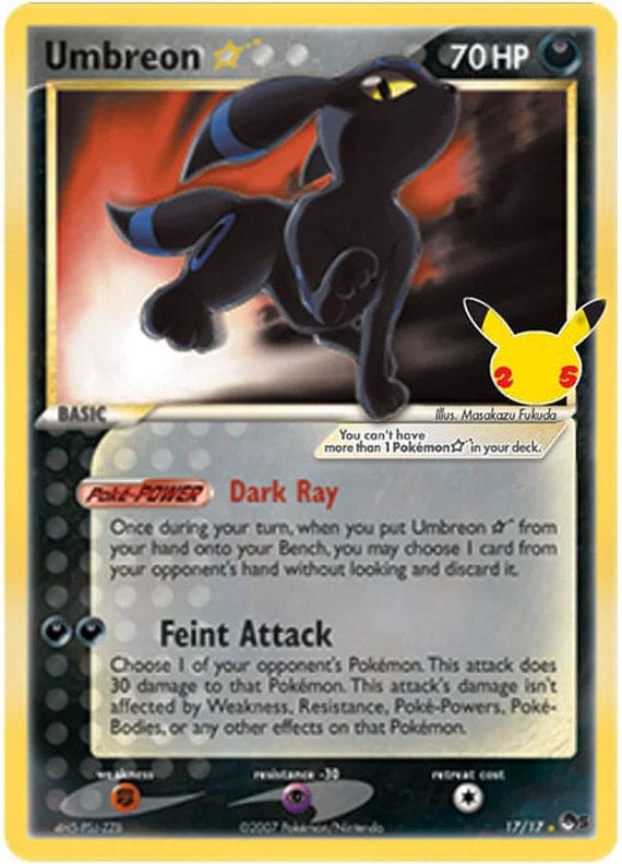 Umbreon * - Celebrations - 17/17