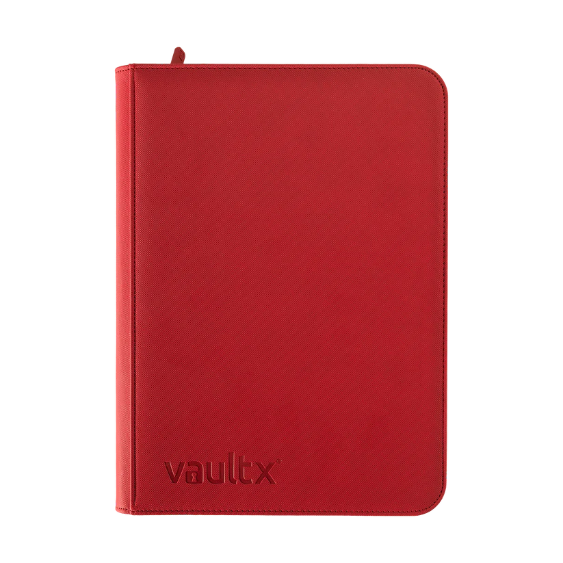 9-Pocket Exo-Tec® Zip Binder Fire Red