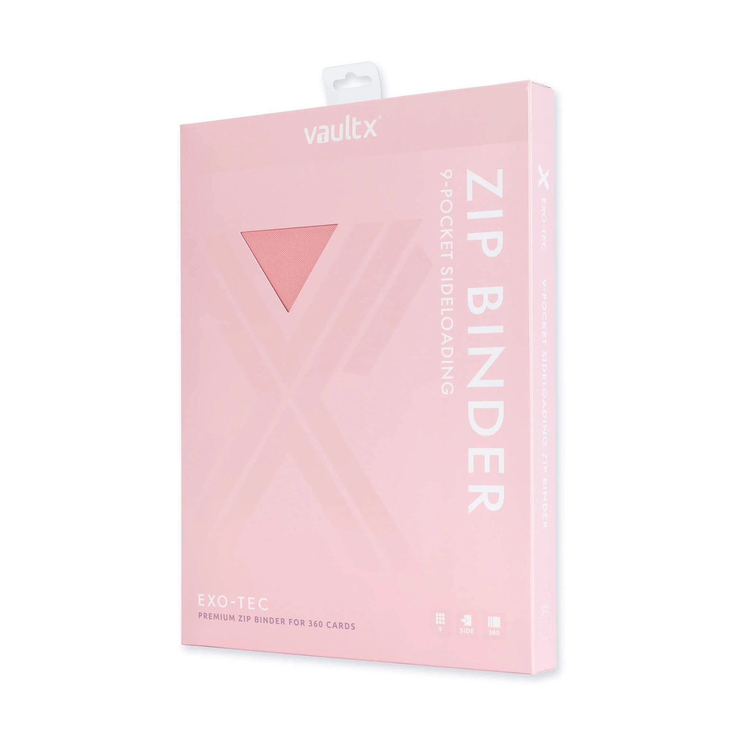 9-Pocket Exo-Tec® Zip Binder Just Pink