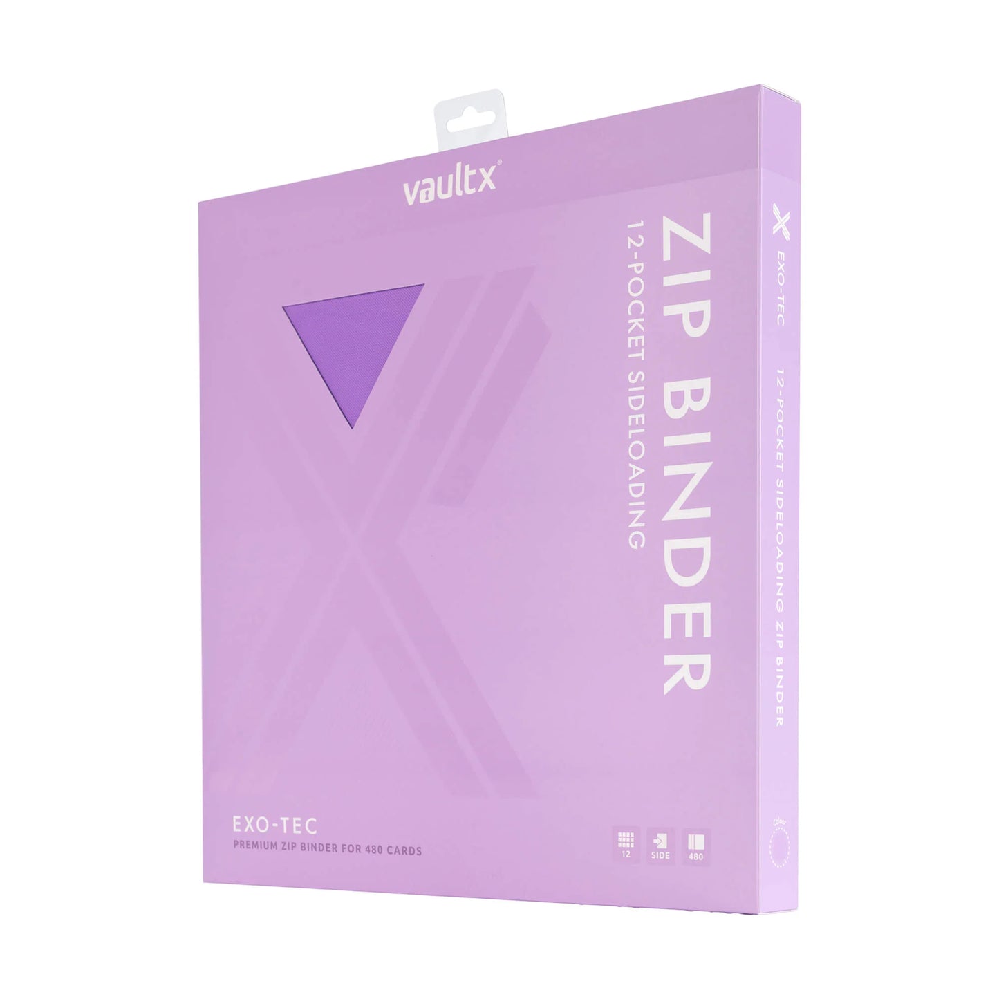 12-Pocket Exo-Tec® Zip Binder Just Purple