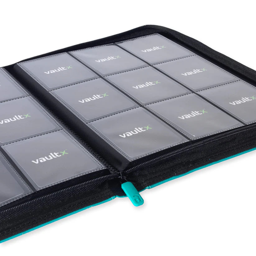 9-Pocket Exo-Tec® Zip Binder Ocean Blue
