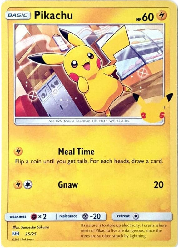 Pikachu - McDonald's 25th Anniversary - 25/25 - Holo