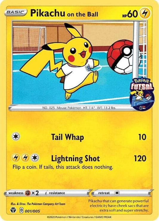 Pikachu on the ball - FA Promo - 001/005