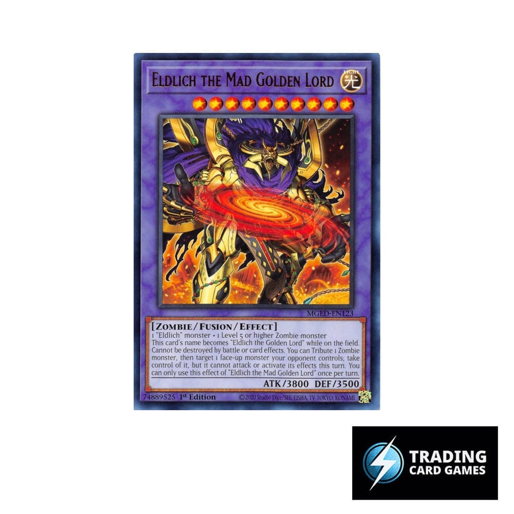 Yu-Gi-Oh! Eldlich the Mad Golden Lord - MGED-EN123 R - Maximum Gold: E Trading Card Games Yu-Gi-Oh! Eldlich the Mad Golden Lord - MGED-EN123 R - Maximum Gold: E Trading Card Games