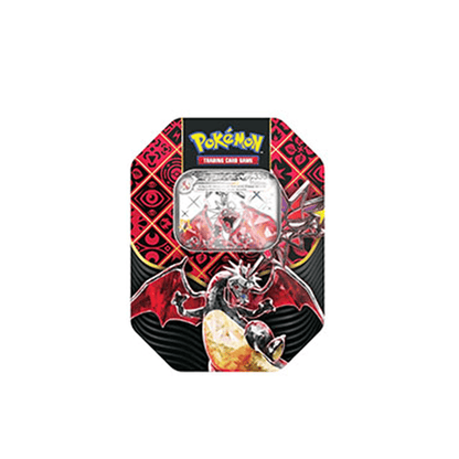 Pokemon: Paldean Fates – Booster Tin - Great Tusk/Iron Treads/Charizard