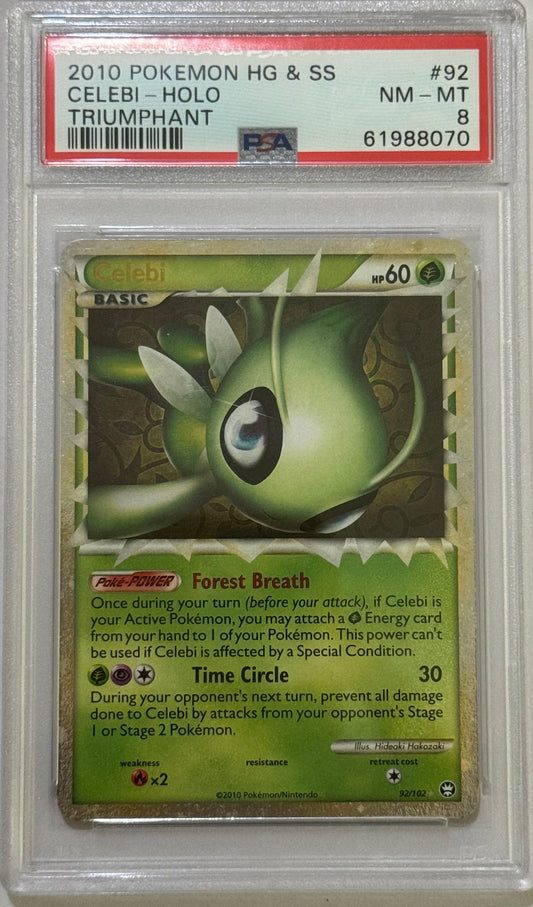 Celebi - Heart gold & soulsilver triumphant (2010) - PSA 8