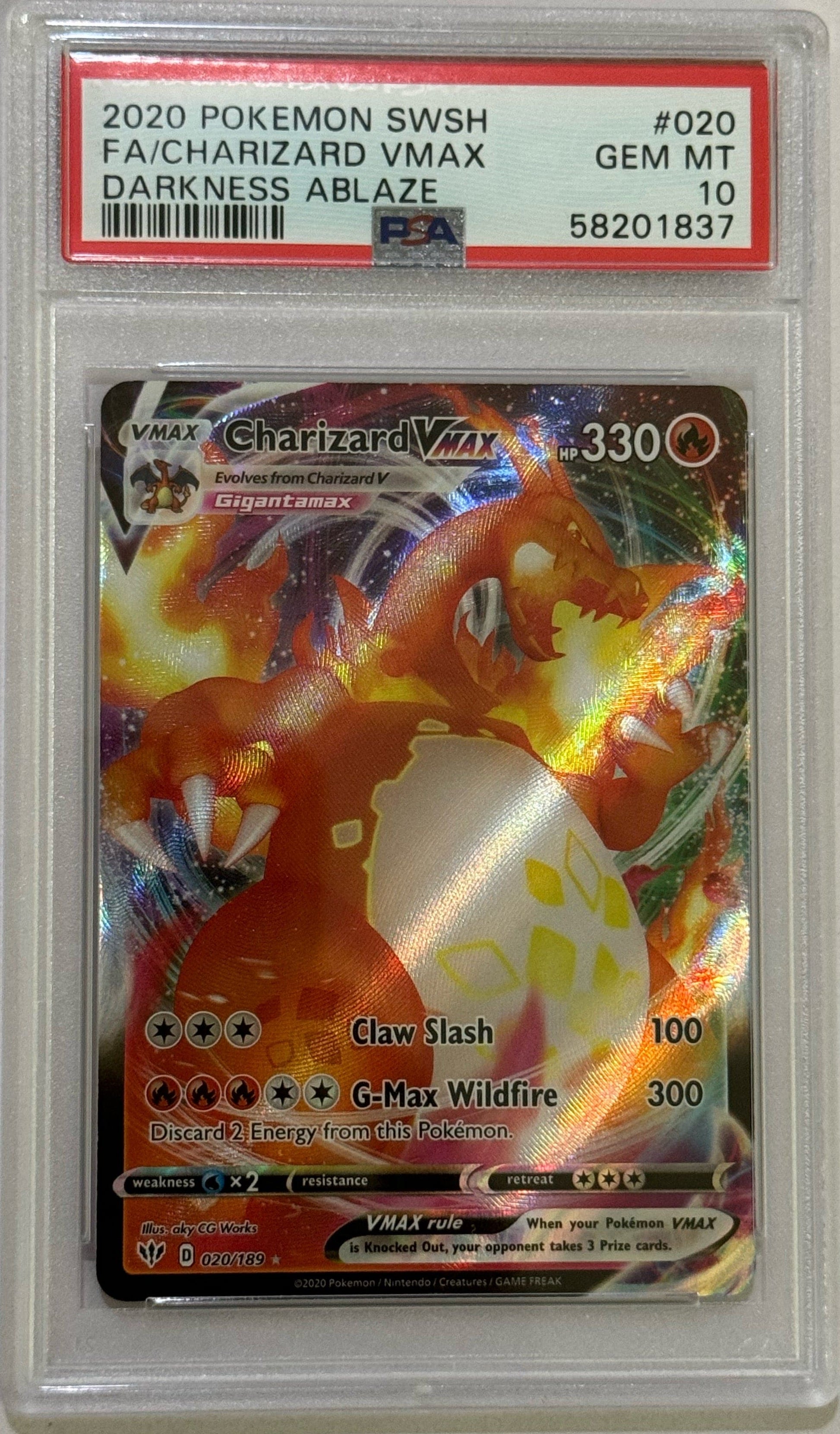 charizard pokemon card darkness ablaze Charizard VMAX - Darkness ablaze (2020)