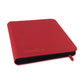 9-Pocket Exo-Tec® Zip Binder Fire Red
