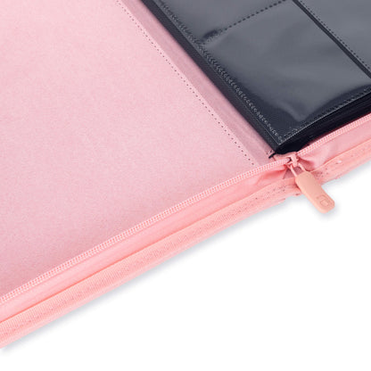 9-Pocket Exo-Tec® Zip Binder Just Pink