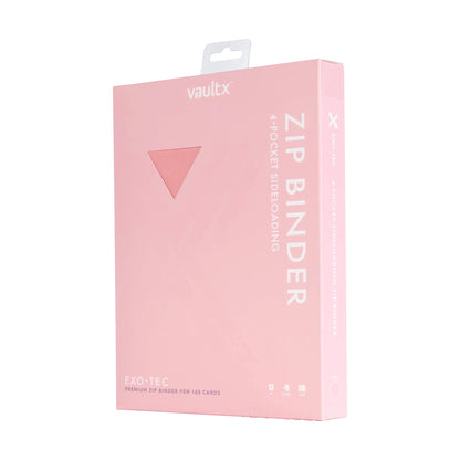 4-Pocket Exo-Tec® Zip Binder Just Pink