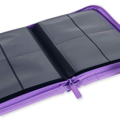 4-Pocket Exo-Tec® Zip Binder Just Purple